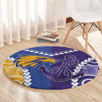 Football Eagles and Dockers Round Carpet 2026 Together Aboriginal Polynesian Pattern