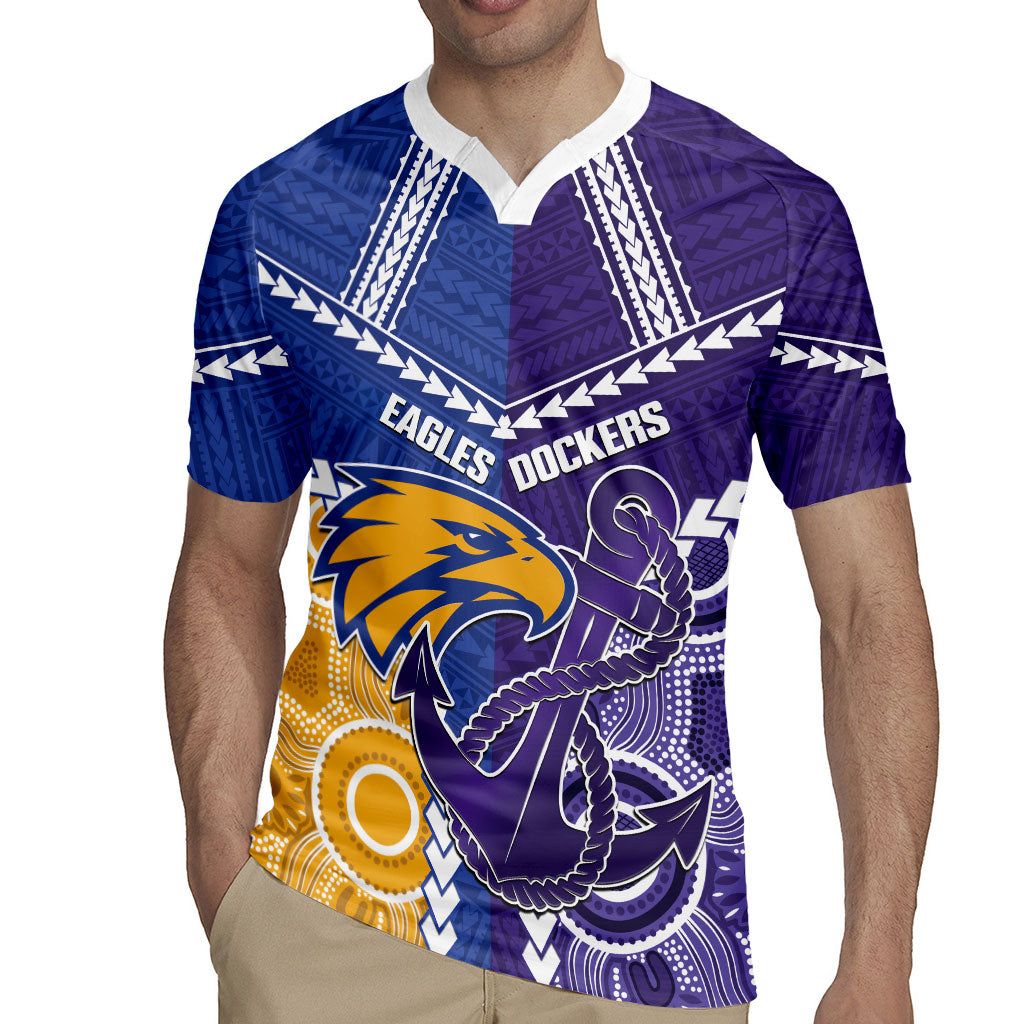 Custom Football Eagles and Dockers Rugby Jersey 2026 Together Aboriginal Polynesian Pattern