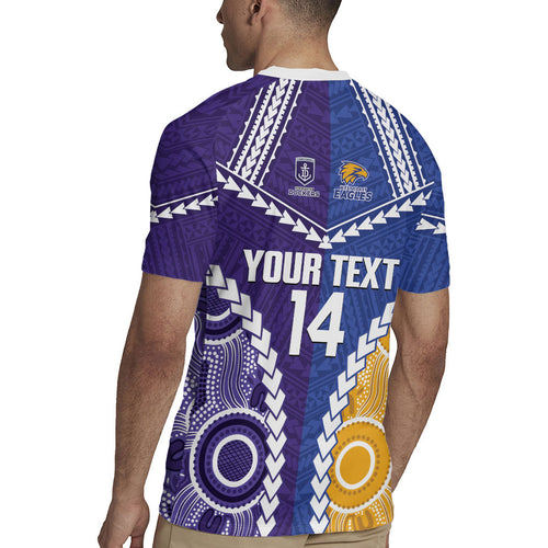 Custom Football Eagles and Dockers Rugby Jersey 2026 Together Aboriginal Polynesian Pattern