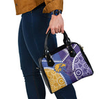 Football Eagles and Dockers Shoulder Handbag 2026 Together Aboriginal Polynesian Pattern