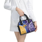 Football Eagles and Dockers Shoulder Handbag 2026 Together Aboriginal Polynesian Pattern