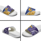 Football Eagles and Dockers Slide Sandals 2026 Together Aboriginal Polynesian Pattern