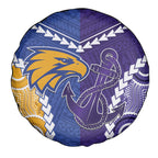 Football Eagles and Dockers Spare Tire Cover 2026 Together Aboriginal Polynesian Pattern