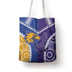 Football Eagles and Dockers Tote Bag 2026 Together Aboriginal Polynesian Pattern