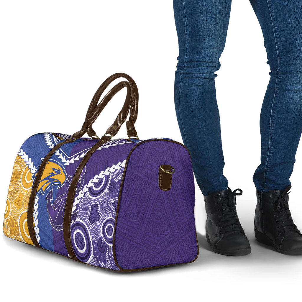 Football Eagles and Dockers Travel Bag 2026 Together Aboriginal Polynesian Pattern