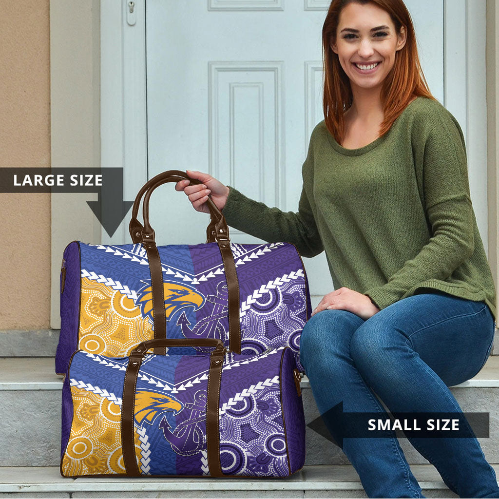 Football Eagles and Dockers Travel Bag 2026 Together Aboriginal Polynesian Pattern