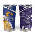 Custom Football Eagles and Dockers Tumbler Cup 2026 Together Aboriginal Polynesian Pattern