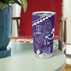 Custom Football Eagles and Dockers Tumbler Cup 2026 Together Aboriginal Polynesian Pattern