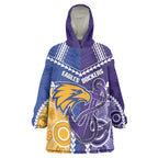 Custom Football Eagles and Dockers Wearable Blanket Hoodie 2026 Together Aboriginal Polynesian Pattern