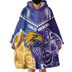 Custom Football Eagles and Dockers Wearable Blanket Hoodie 2026 Together Aboriginal Polynesian Pattern