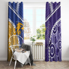 Football Eagles and Dockers Window Curtain 2026 Together Aboriginal Polynesian Pattern