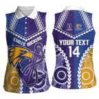 Custom Football Eagles and Dockers Women Sleeveless Polo Shirt 2026 Together Aboriginal Polynesian Pattern