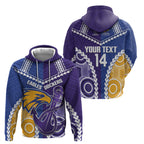 Custom Football Eagles and Dockers Zip Hoodie 2026 Together Aboriginal Polynesian Pattern