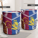 Rugby Broncos and Eels Laundry Basket 2026 Together Aboriginal Polynesian Pattern