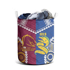 Rugby Broncos and Eels Laundry Basket 2026 Together Aboriginal Polynesian Pattern