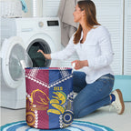 Rugby Broncos and Eels Laundry Basket 2026 Together Aboriginal Polynesian Pattern