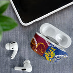 Rugby Broncos and Eels AirPods Case 2026 Together Aboriginal Polynesian Pattern