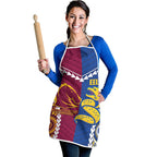 Rugby Broncos and Eels Apron 2026 Together Aboriginal Polynesian Pattern