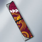 Rugby Broncos and Eels Auto Sun Shade 2026 Together Aboriginal Polynesian Pattern