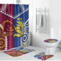 Rugby Broncos and Eels Bathroom Set 2026 Together Aboriginal Polynesian Pattern