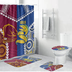 Rugby Broncos and Eels Bathroom Set 2026 Together Aboriginal Polynesian Pattern