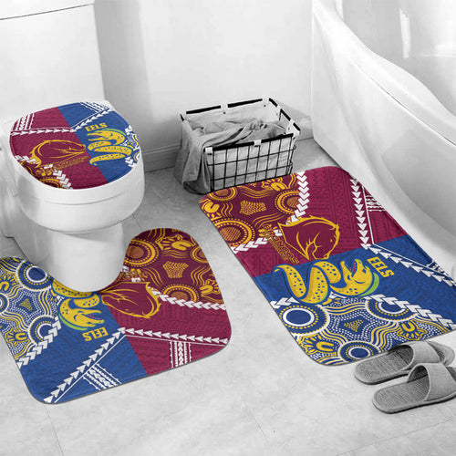 Rugby Broncos and Eels Bathroom Set 2026 Together Aboriginal Polynesian Pattern