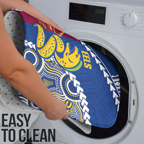 Rugby Broncos and Eels Bathroom Set 2026 Together Aboriginal Polynesian Pattern