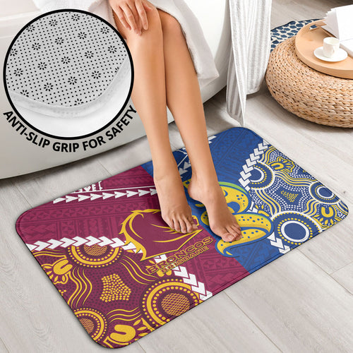 Rugby Broncos and Eels Bathroom Set 2026 Together Aboriginal Polynesian Pattern