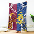 Rugby Broncos and Eels Blanket 2026 Together Aboriginal Polynesian Pattern