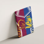 Rugby Broncos and Eels Canvas Wall Art 2026 Together Aboriginal Polynesian Pattern