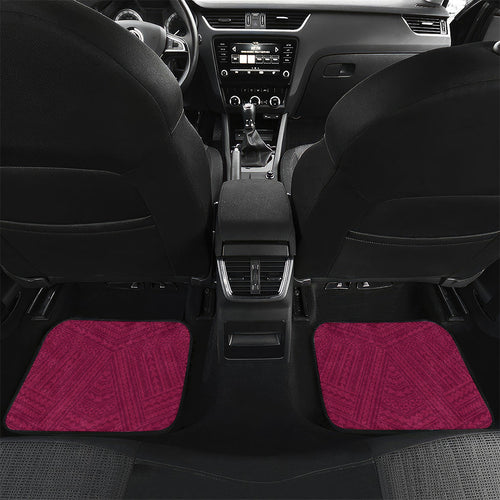 Custom Rugby Broncos and Eels Car Mats 2026 Together Aboriginal Polynesian Pattern