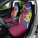 Rugby Broncos and Eels Car Seat Cover 2026 Together Aboriginal Polynesian Pattern