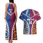 Custom Rugby Broncos and Eels Couples Matching Tank Maxi Dress and Hawaiian Shirt 2026 Together Aboriginal Polynesian Pattern