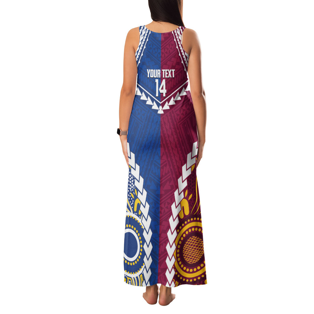 Custom Rugby Broncos and Eels Family Matching Tank Maxi Dress and Hawaiian Shirt 2026 Together Aboriginal Polynesian Pattern