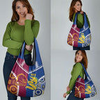Rugby Broncos and Eels Grocery Bag 2026 Together Aboriginal Polynesian Pattern