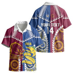 Custom Rugby Broncos and Eels Kid Hawaiian Shirt 2026 Together Aboriginal Polynesian Pattern LT14