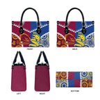 Rugby Broncos and Eels Leather Bag 2026 Together Aboriginal Polynesian Pattern