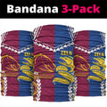 Rugby Broncos and Eels Neck Gaiter 2026 Together Aboriginal Polynesian Pattern