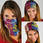 Rugby Broncos and Eels Neck Gaiter 2026 Together Aboriginal Polynesian Pattern