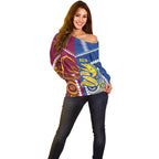 Custom Rugby Broncos and Eels Off Shoulder Sweater 2026 Together Aboriginal Polynesian Pattern