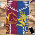 Rugby Broncos and Eels Puzzle 2026 Together Aboriginal Polynesian Pattern