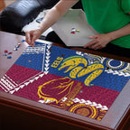 Rugby Broncos and Eels Puzzle 2026 Together Aboriginal Polynesian Pattern