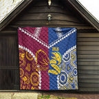 Rugby Broncos and Eels Quilt 2026 Together Aboriginal Polynesian Pattern