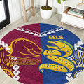 Rugby Broncos and Eels Round Carpet 2026 Together Aboriginal Polynesian Pattern