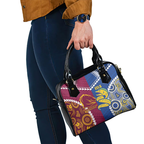Rugby Broncos and Eels Shoulder Handbag 2026 Together Aboriginal Polynesian Pattern