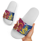 Rugby Broncos and Eels Slide Sandals 2026 Together Aboriginal Polynesian Pattern