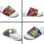 Rugby Broncos and Eels Slide Sandals 2026 Together Aboriginal Polynesian Pattern