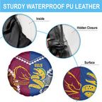 Rugby Broncos and Eels Spare Tire Cover 2026 Together Aboriginal Polynesian Pattern