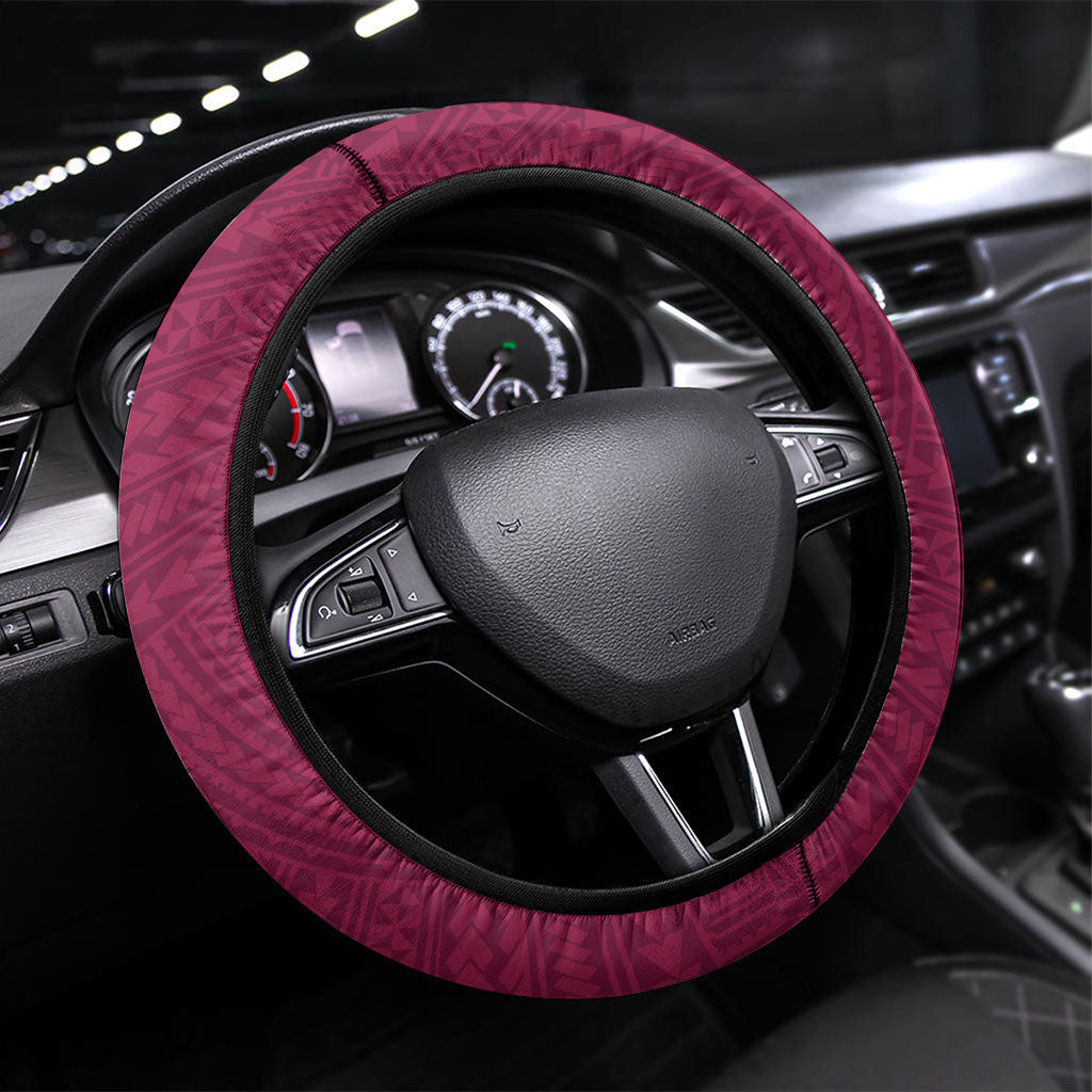 Rugby Broncos and Eels Steering Wheel Cover 2026 Together Aboriginal Polynesian Pattern