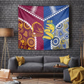 Rugby Broncos and Eels Tapestry 2026 Together Aboriginal Polynesian Pattern